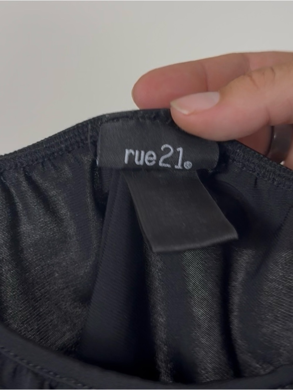 Rue21 Black Sheer Ruched Crop Cami - Picture 5 of 5